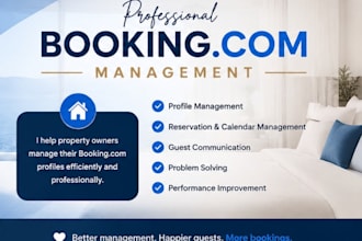 be virtual assistant for booking com profile