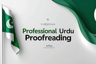provide fast urdu proofreading and editing services