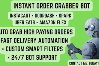 doordash bot amazon driver bot instacart bot spark driver bot spark bot uber bot