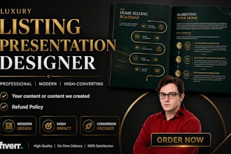design luxury listing presentation for you