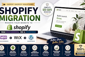 do shopify migration from woocommerce, wix, and wordpress websites migration