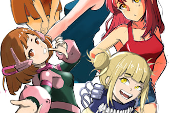 draw your favorite anime, manga, waifu, fan art, nsfw