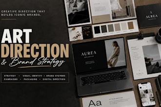 do art direction and branding board for your business