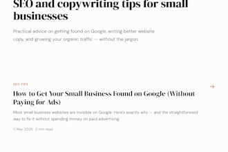 write UK local SEO blog content to get your business found on google