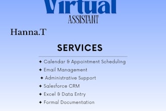 be your virtual assistant for admin tasks