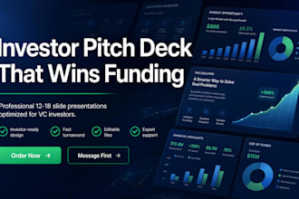 create a vc investor fundraising pitch deck that closes funding rounds