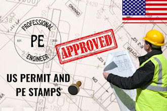 provide licensed architect and structural engineer pe stamp for ca fl nc ga