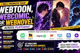 promote your webtoon, webcomic, or webnovel across platforms