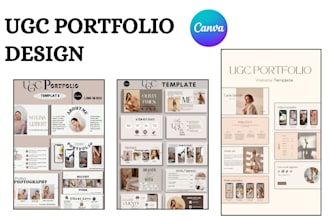 design ugc canva website,landing page and ugc portfolio