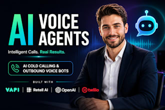 develop ai cold calling agent and outbound voice bot with vapi retell ai