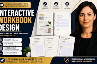 create a fillable workbook for your course or coaching program or KDP