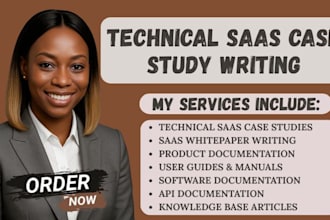 write a technical saas case study whitepaper or product documentation