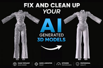 fix and clean up your ai generated 3d models