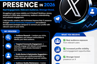 provide organic x twitter audience growth through targeted community engagement