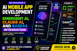 ai mobile app development with emergent ai, claude ai, and base44 integration