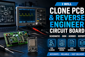 clone pcb, reverse engineer circuit board, generate schematic, bom