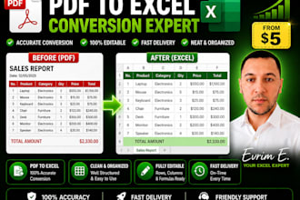 convert PDF to excel accurately