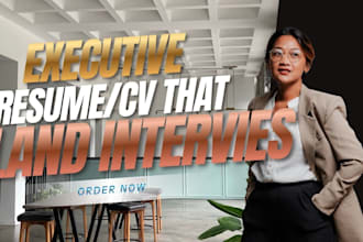write executive resume and career branding for director and csuite