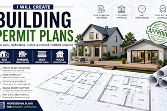 create building permit plans for adu remodel deck and house permit online