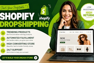 create shopify dropshipping e commerce store
