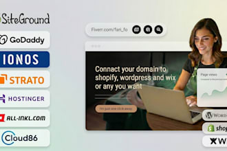 connect strato domain to shopify, wix, wordpress or any platform