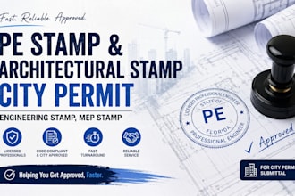 do pe stamp and architectural stamp city permit, engineering stamp, mep stamp