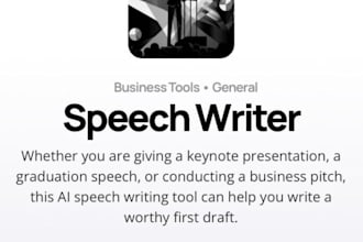 ghostwrite a powerful speech, presentation script, or podcast outline