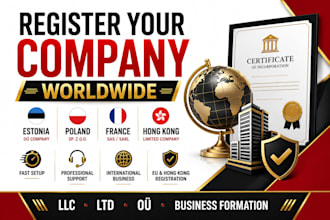 register company in estonia poland france and hong kong