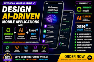 design ai driven mobile applications with claude ai, emergent ai, base44