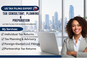 handle your US tax planning, preparation, and irs compliance