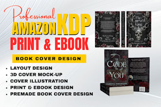 design premade book cover for dark romance and fantasy self publishing authors