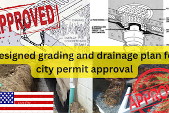 design grading and drainage plan for city permit approval