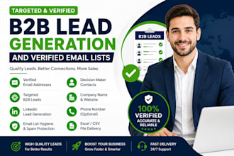 do b2b lead generation and verified email lists