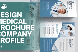 design  medical clinic brochure and healthcare flyer medical company profile