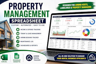create a custom spreadsheet for airbnb and rental property management