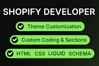 create shopify liquid sections and customize your theme