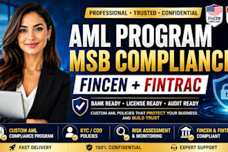 create msb compliance aml program fincen and fintrac policy