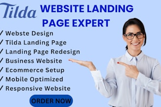 design tilda ecommerce website, design tilda website redesign tilda landing page