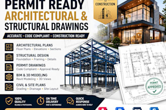 create permit ready architectural and structural drawings