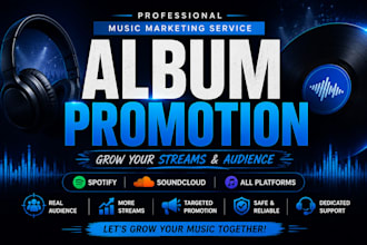 do album promotion and music marketing service