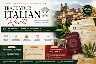 do italian genealogy research for citizenship by descent