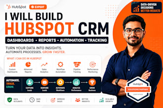 build hubspot CRM dashboards reports sales analytics automation tracking