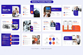 do investor pitch deck, startup pitch deck, presentation template design