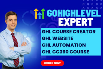 course creator 360 gohighlevel online course kajabi website cc360 ghl automation