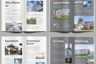 design luxury real estate home marketing booklet commercial property brochure