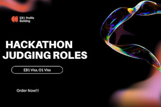 professional hackathon judging recognition for eb1 o1 visa profiles