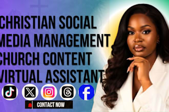 be christian nonprofit social media manager content creator virtual assistant