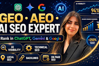 boost website ranking,in chatgpt, gemini and google with GEO aeo ai SEO