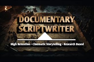 write engaging historical documentary youtube scripts