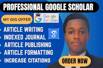 backdate, write and publish article in google scholar indexed journal citation